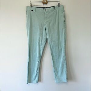 Nike Golf Men's Green Modern Fit Striped Pants 35x30